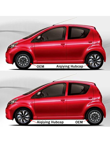 Tapa de Rueda Universal Aiqiying 15" ABS Negro - Juego de 4