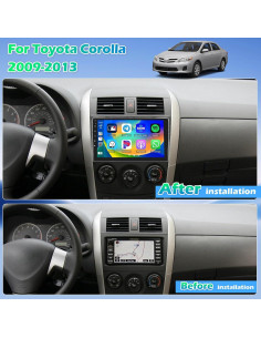 Estéreo de Coche Roinvou para Toyota Corolla 2009-2013 9" 2