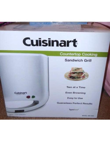 Parrilla Eléctrica Doble Cuisinart WM-SW2N Antiadherente 1500W