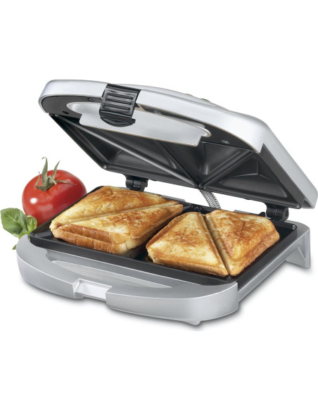 Parrilla Eléctrica Doble Cuisinart WM-SW2N Antiadherente 1500W