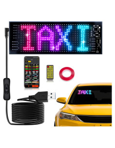 Cartel LED Programable Pak HRP-1632 para Autos 7.1x17.2cm