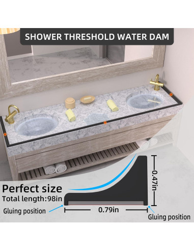 Barrera de Agua Plegable Jaspond 99 cm Silicona Impermeable