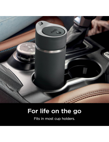 Taza de Viaje Ninja Sorbo Perfecto 16oz Acero Inoxidable Negro