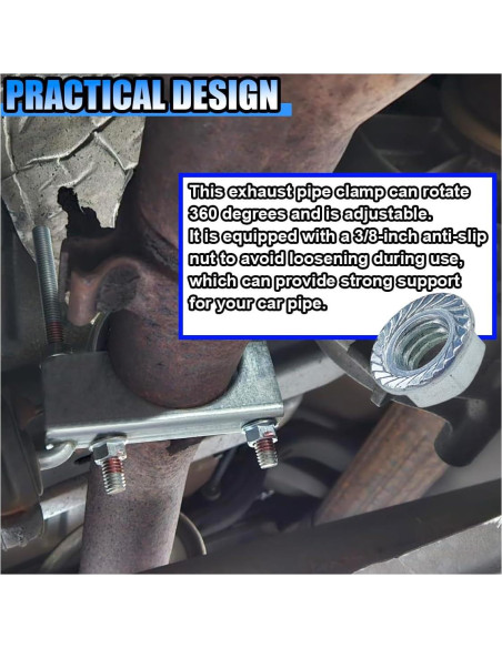 Abrazadera de Escape BDZMC con Soporte Universal 25.1 cm