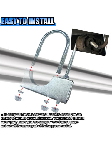 Abrazadera de Escape BDZMC con Soporte Universal 25.1 cm