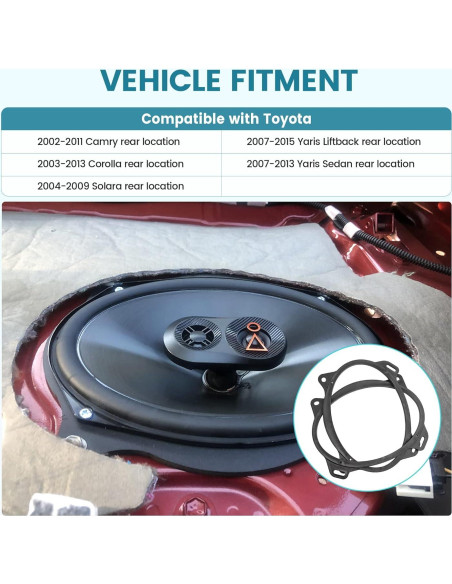 Anillo Adaptador Altavoz 6x9 NuIth Toyota Camry Corolla Yaris