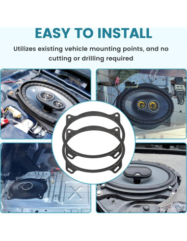 Anillo Adaptador Altavoz 6x9 NuIth Toyota Camry Corolla Yaris