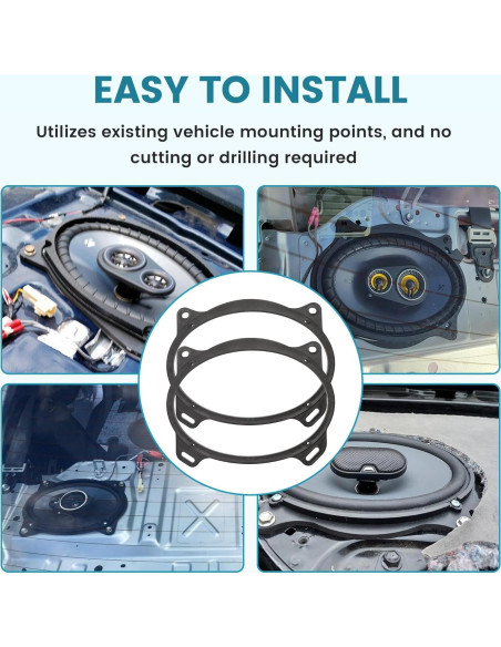 Anillo Adaptador Altavoz 6x9 NuIth Toyota Camry Corolla Yaris