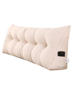 Almohada Triangular de Cuña SAMTY Twin XL Beige 39x20.3x50.8 cm