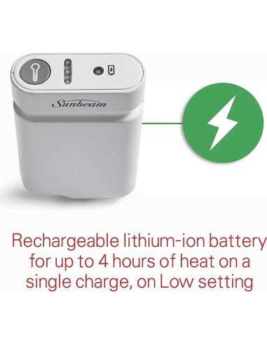 Almohadilla Térmica Recargable Sunbeam 24x30 cm Lavable