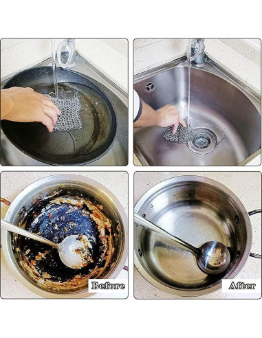 Limpiador de Sartén de Hierro Fundido Lucky Success 15.24 cm