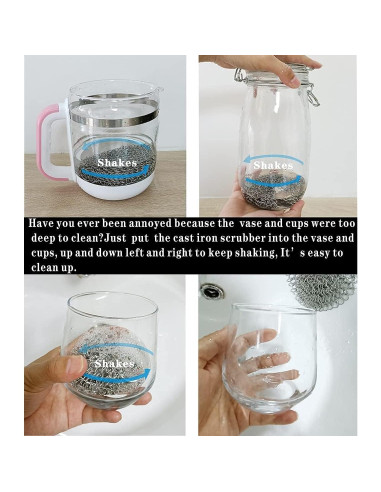 Limpiador de Sartén de Hierro Fundido Lucky Success 15.24 cm