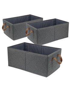Paquete de 3 Cajas de Almacenamiento Plegables Fordonral 47.6x27.9cm