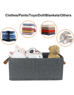 Paquete de 3 Cajas de Almacenamiento Plegables Fordonral 47.6x27.9cm 2