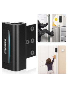 Cerradura de Seguridad Crosize para Puerta Interior Negra