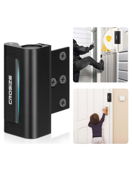 Cerradura de Seguridad Crosize para Puerta Interior Negra Cerradura de Seguridad Crosize para Puerta Interior Negra