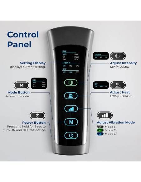 Masajeador de Piernas SereneLife Completo con Calor y Compresión
