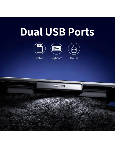 Base de Enfriamiento para Laptop KeiBn AA2-15 RGB 10-17.3"