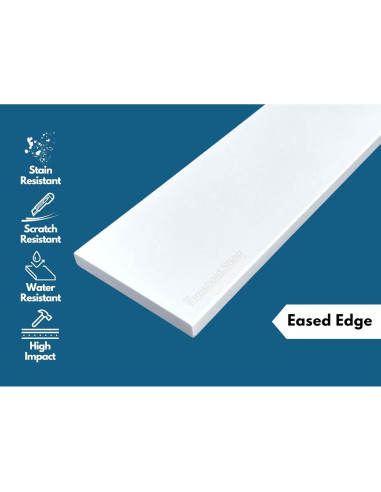 Umbral de Mármol Ingenierizado Blanco Threshold 10.16x60.96 cm