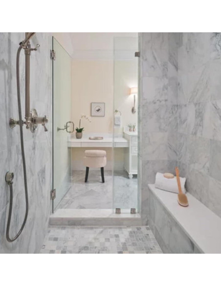 Umbral de Mármol Ingenierizado Blanco Threshold 10.16x60.96 cm