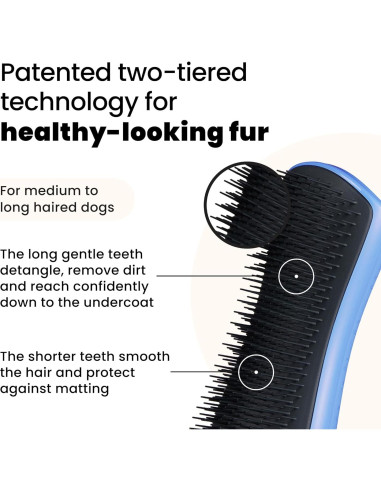 Cepillo Desenredante Grande Tangle Teezer Azul y Gris