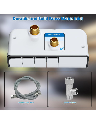 Bidet Mecánico Hibbent Doble Boquilla Ajustable Negro