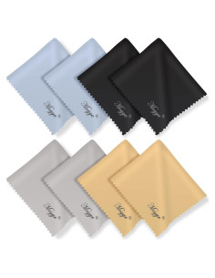 Paños de Microfibra Mcyye 8 Pcs para Limpiar Gafas y Pantallas