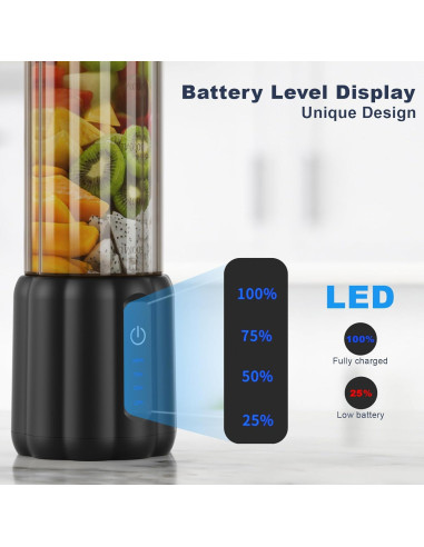 Licuadora Portátil COKUNST PSB-8 500ml Recargable USB-C