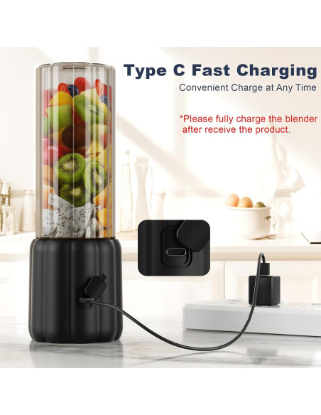 Licuadora Portátil COKUNST PSB-8 500ml Recargable USB-C Licuadora Portátil COKUNST PSB-8 500ml Recargable USB-C