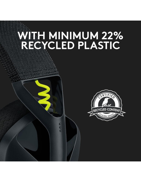 Auriculares Inalámbricos Logitech G435 - Ligero, 18h Batería, Dolby Atmos, Negro Auriculares Inalámbricos Logitech G435 - Ligero, 18h Batería, Dolby Atmos, Negro