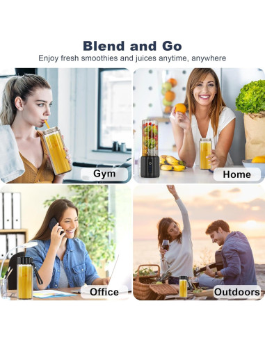 Licuadora Portátil COKUNST PSB-8 500ml Recargable USB-C