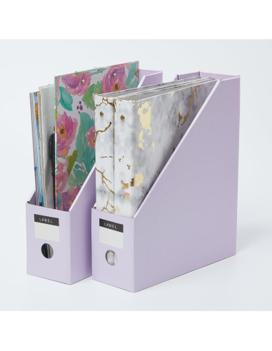 Soporte de Revistas Plegable Y YOMA 6 Paquete Cartón Color Caramelo