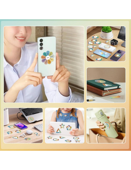 Calcomanías Calmantes Huimdery 45 Piezas Texturizadas para Estrés