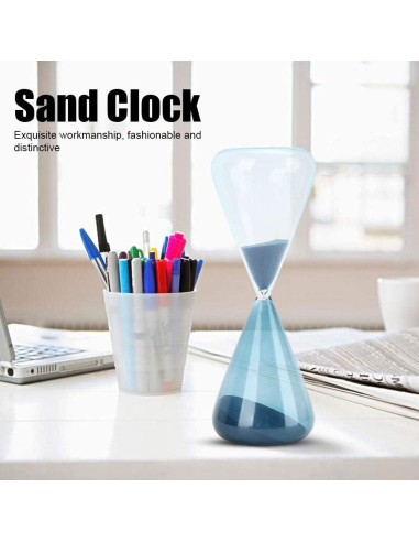Reloj de Arena Mumusuki de Vidrio 23 cm Azul Decorativo