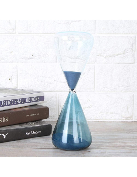 Reloj de Arena Mumusuki de Vidrio 23 cm Azul Decorativo