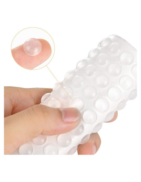 200 Amortiguadores de Goma FATLODA Transparentes Autoadhesivos