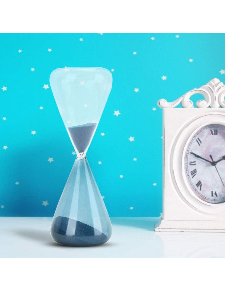 Reloj de Arena Mumusuki de Vidrio 23 cm Azul Decorativo