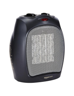 Calentador de Cerámica Amazon Basics 1500W Negro Portátil
