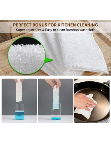 Kit de limpieza de hierro fundido Herda 4 piezas - Fregador y raspadores