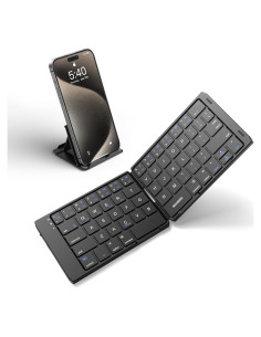 Teclado Bluetooth Plegable Samsers Portátil Negro - Recargable