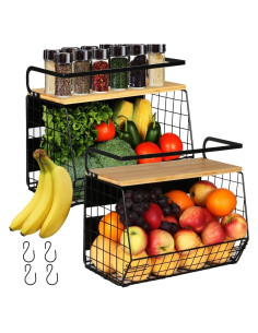 Estante Magnético Ofiray-home 2 Niveles Negro 15 kg