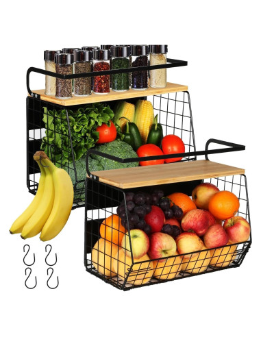 Estante Magnético Ofiray-home 2 Niveles Negro 15 kg