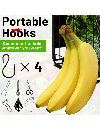 Estante Magnético Ofiray-home 2 Niveles Negro 15 kg