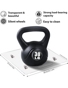 Bandeja deslizante para cafetera Mostshells 30.5x25.4 cm incoloro 2