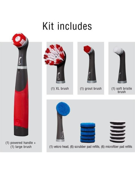 Cepillo de Limpieza Eléctrico Rubbermaid 18 Piezas