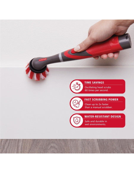 Cepillo de Limpieza Eléctrico Rubbermaid 18 Piezas