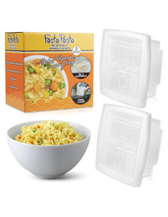 Cocinero de Fideos Ramen Fasta Pasta para Microondas - 2 Paquetes