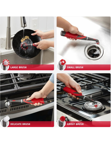 Cepillo de Limpieza Eléctrico Rubbermaid 18 Piezas