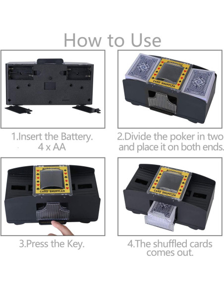 Barajador Automático de Cartas Bemecato para 1-2 Barajas