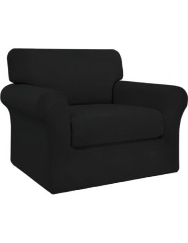 Funda de Sofá Stretch Easy-Going 2 Piezas para Mascotas - Negro